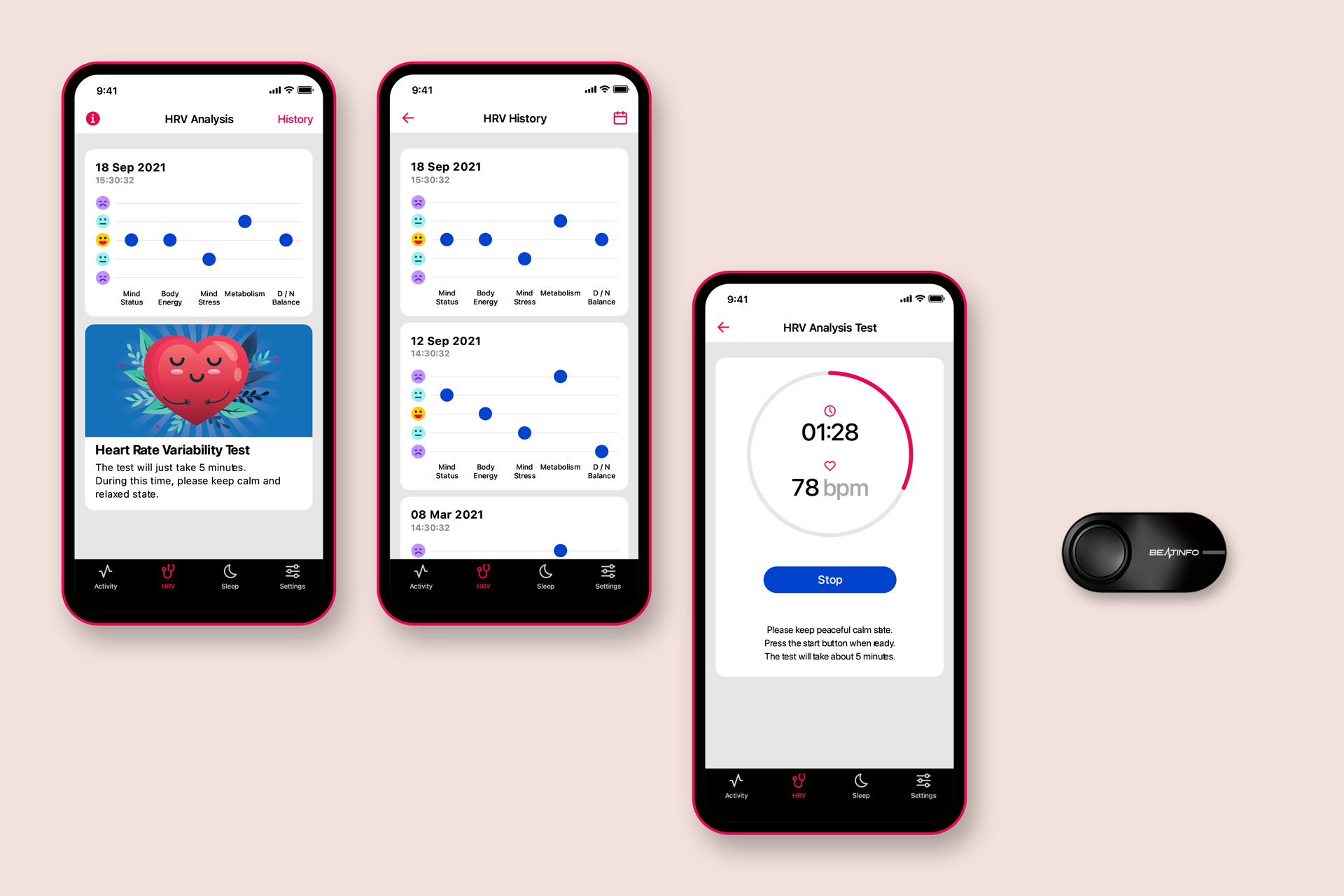 Beatinfo Health, UX, UI Design – Adolfo Monti